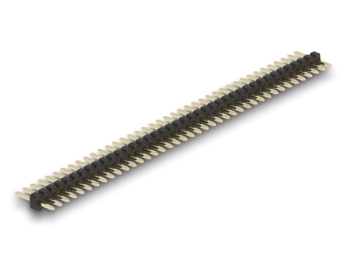 Delock Stiftleiste 40 Pin, Rastermaß 1,27 mm, 1-reihig, gerade, 5 Stück