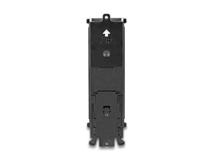 Delock Keystone Halterung 8 Port neigbar für Hutschiene oder Wandmontage