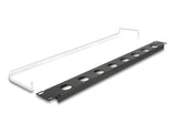 Delock 19″ D-Typ Patchpanel mit Entlastungsschiene 8 Port 1 HE schwarz