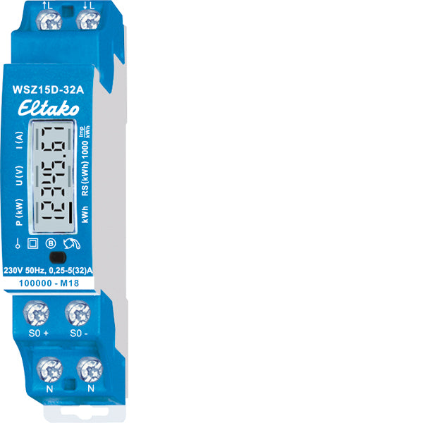 Wechselstromzähler 1ph 32                         elektr digi geeicht B 5A