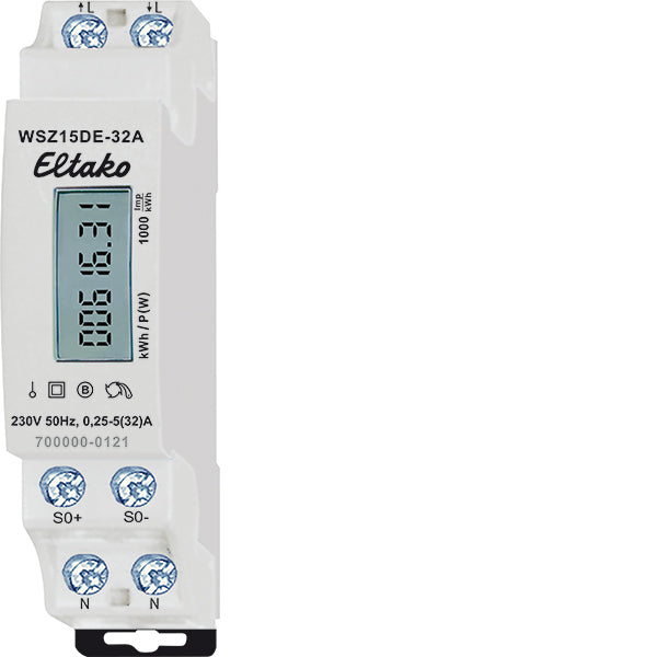 Wechselstromzähler 1ph 32                         elektr digi B 5A