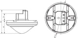 Präsenzmelder EB 0-360°                           110-230V ws IP54 fernb