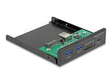 Delock Front Panel 3.5″ USB 5 Gbps 1 x USB Type-C™ + 2 x USB Typ-A + SD und Micro SD Slot