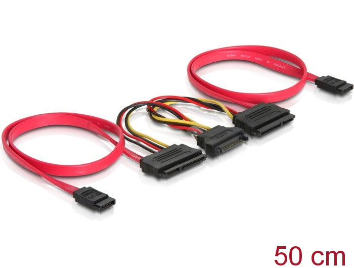 Delock SATA All-in-One Kabel für 2x HDD
