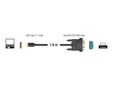 Delock Adapter USB Type-C™ > 1 x Seriell DB9 RS-232