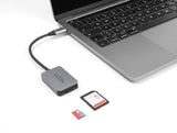 Delock USB Type-C™ Card Reader im Aluminium Gehäuse für SD oder Micro SD Speicherkarten