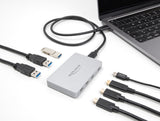 Delock 7 Port USB Hub mit 4 x USB Type-C™ Buchse und 3 x USB Typ-A Buchse mit PD 82 W