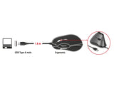 Delock Ergonomische optische 5-Tasten vertikal USB Maus