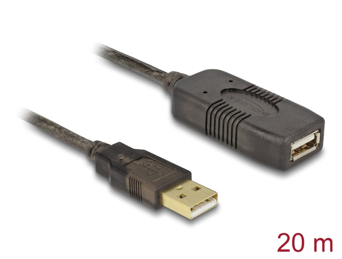 Delock Kabel USB 2.0 Verlängerung, aktiv 20 m