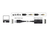 Delock Kabel USB 2.0 Verlängerung, aktiv 20 m