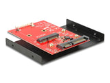 Delock Konverter SATA 22 Pin > mSATA full size mit 3.5″ Rahmen