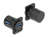 Delock D-Typ Modul USB 5 Gbps Typ-A Buchse zu Buchse 90° gewinkelt