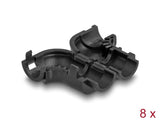 Delock Kabel Clips zum Abwinkeln 8 Stück schwarz