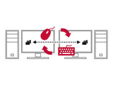 Delock USB Type-C™ 5 Gbps Data Link Kabel + KM Switch 2 m