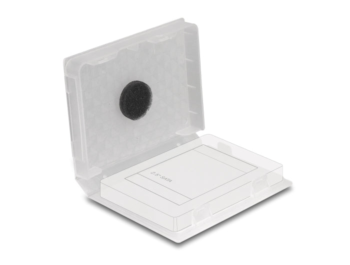 Delock Schutzbox für 2.5″ HDD / SSD transparent