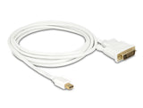 Delock Kabel mini DisplayPort Stecker zu DVI 24+1 Stecker 2 m