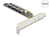 Delock PCI Express x16 Karte zu 4 x intern SFF-8654 4i NVMe - Bifurcation