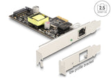 Delock PCI Express x1 Netzwerkkarte 2,5 Gigabit LAN 1 x RJ45 mit PoE+ i225