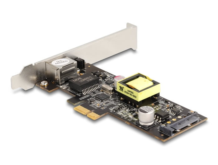 Delock PCI Express x1 Netzwerkkarte 2,5 Gigabit LAN 1 x RJ45 mit PoE+ i225