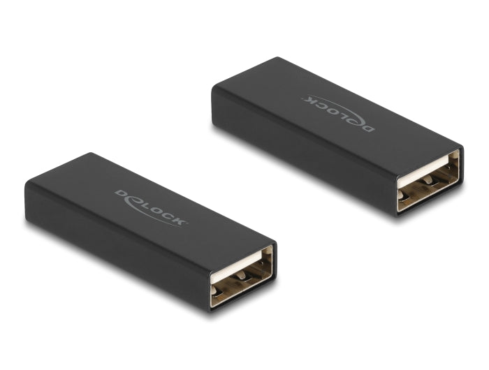 Delock Adapter Gender Changer USB 2.0 Typ-A Buchse zu Buchse Metall