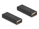 Delock Adapter Gender Changer USB 2.0 Typ-A Buchse zu Buchse Metall