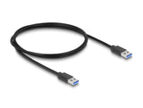 Delock Externer USB 5 Gbps 3 Port Hub 2 x USB Typ-A, 1 x USB Type-C™ und 2 Slot Card Reader mit Feststellschraube