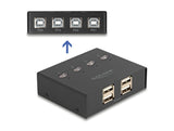 Delock USB 2.0 Switch für 4 PC an 4 Geräte