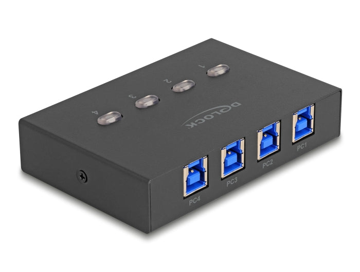 Delock USB 5 Gbps Switch für 4 PC an 1 Gerät