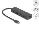 Delock 10 Gbps USB Hub mit 2,5 Gigabit LAN Port und PD 85 W