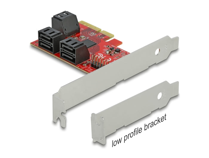 Delock 6 Port SATA PCI Express x4 Karte - Low Profile Formfaktor