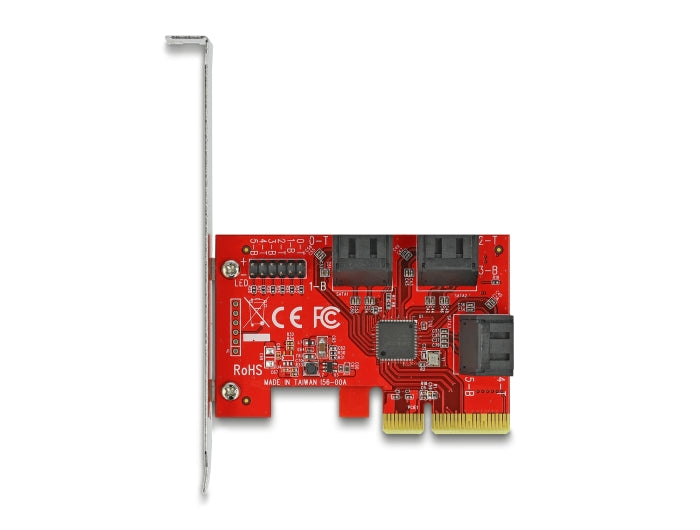 Delock 6 Port SATA PCI Express x4 Karte - Low Profile Formfaktor