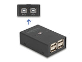 Delock USB 2.0 Switch für 2 PC an 4 Geräte