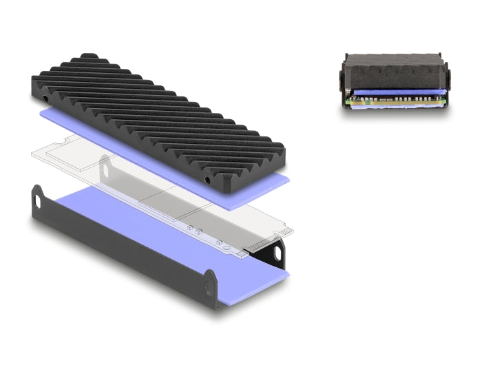 Delock USB Type-C™ 40 Gbps Gehäuse für 1 x M.2 NVMe PCIe SSD