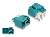 Delock Easy HighspeedData single + Powerpin Stecker gewinkelt für PCB