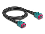 Delock Kabel Easy HighspeedData Z quad Buchse zu Easy HighspeedData Z quad Buchse 1 m IP67 Schutzart