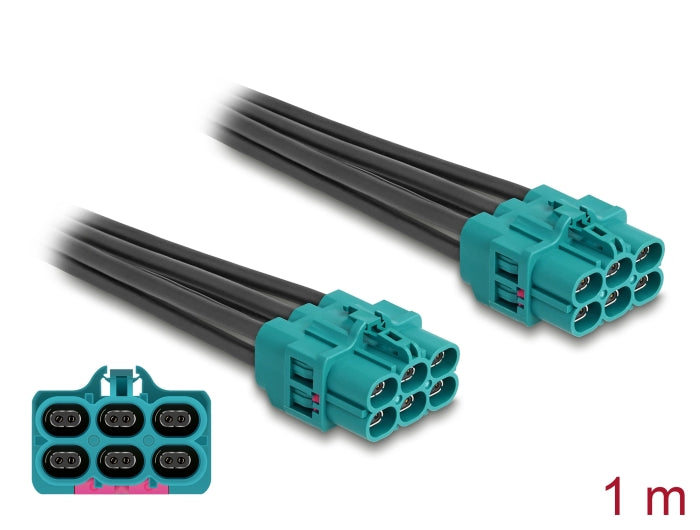 Delock Kabel Easy HighspeedData Z six Buchse zu Easy HighspeedData Z six Buchse 1 m