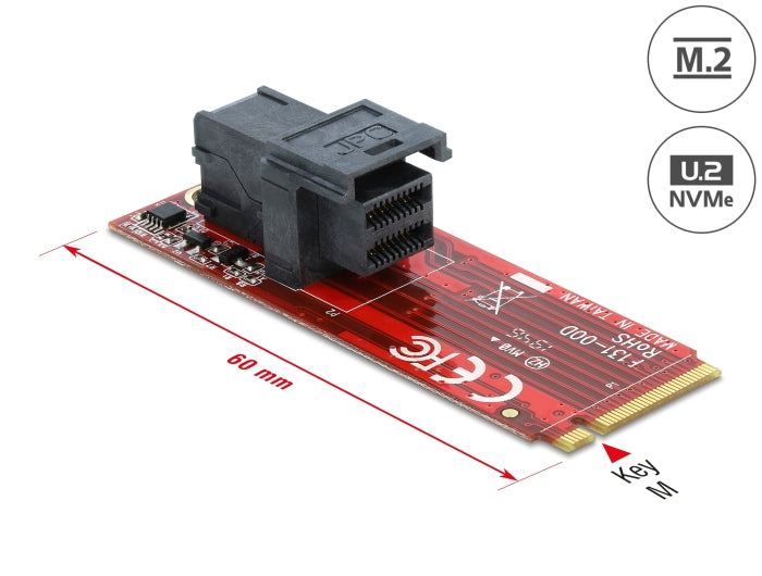 Delock Adapter M.2 Key M > SFF-8643 NVMe