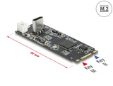 Delock Konverter M.2 Key B+M Stecker zu USB Type-C™ Buchse