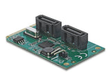 Delock Mini PCIe Konverter zu 2 x SATA mit RAID
