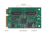 Delock Mini PCIe Konverter zu 2 x SATA mit RAID