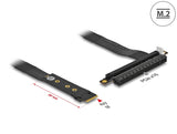 Delock M.2 Key M zu PCIe x16 NVMe Adapter mit 20 cm Kabel