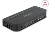 Delock HDMI KVM Switch 4K 60 Hz mit USB 5 Gbps und Audio