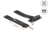 Delock M.2 Key M zu U.2 SFF-8639 NVMe Adapter gewinkelt mit 20 cm Kabel