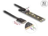Delock Riser Karte NVMe M.2 Key A+E Stecker zu Key M Slot mit 20 cm Kabel