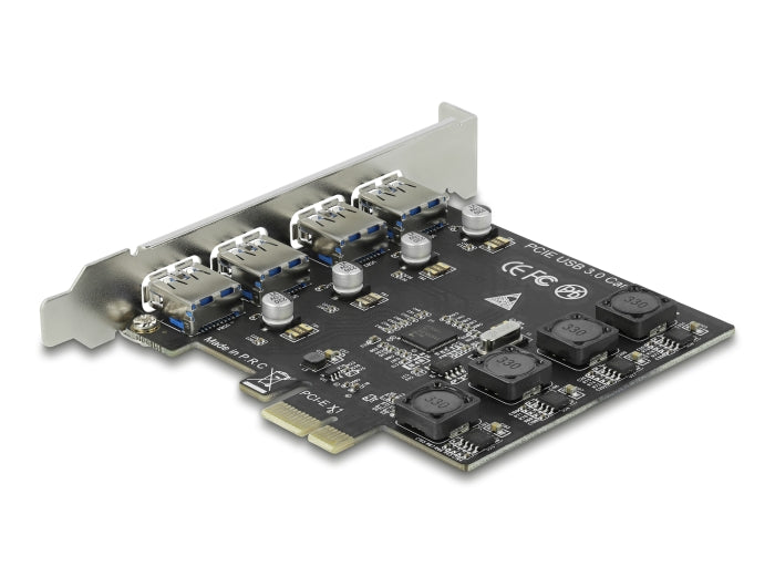 Delock PCI Express x1 Karte zu 4 x extern USB Typ-A Buchse USB 5 Gbps