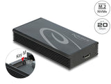 Delock Externes Gehäuse für M.2 NVMe PCIe SSD mit SuperSpeed USB 20 Gbps (USB 3.2 Gen 2x2) USB Type-C™ Buchse