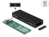 Delock Externes USB Type-C™ Combo Gehäuse für M.2 NVMe PCIe oder SATA SSD
