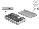 Delock USB4™ 40 Gbps Gehäuse für 1 x M.2 NVMe SSD - werkzeugfrei