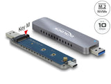 Delock Externes Gehäuse für M.2 NVMe PCIe SSD mit USB Type-C™ und Typ-A Stecker