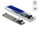 Delock Externes Gehäuse für M.2 NVMe PCIe SSD mit USB Type-C™ Buchse transparent